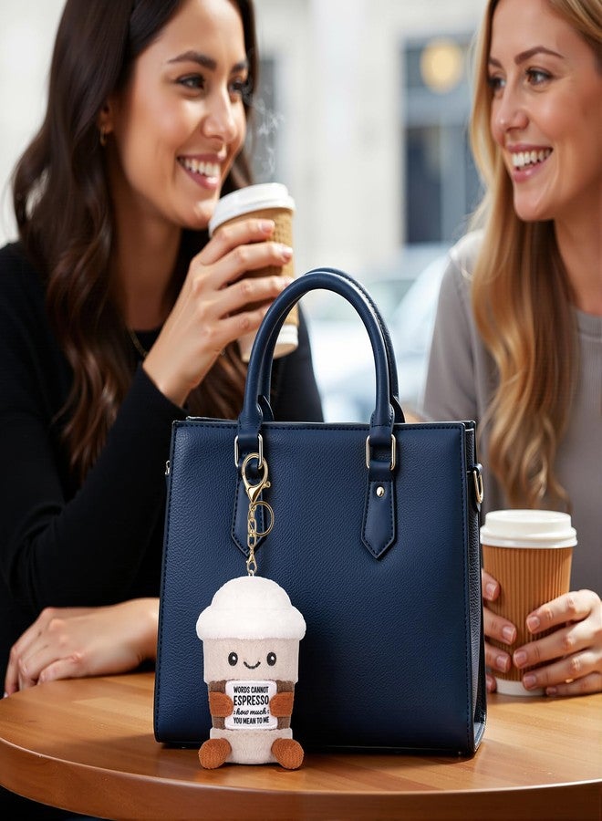 A AIFAMY Positive Coffee Plush, 4.3 inches Espresso Cup Stuffed Toy - Drink Plush for Coffee Lovers - Image 5